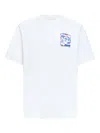 Casablanca Heat Map Logo Crew-neck T-shirt In White