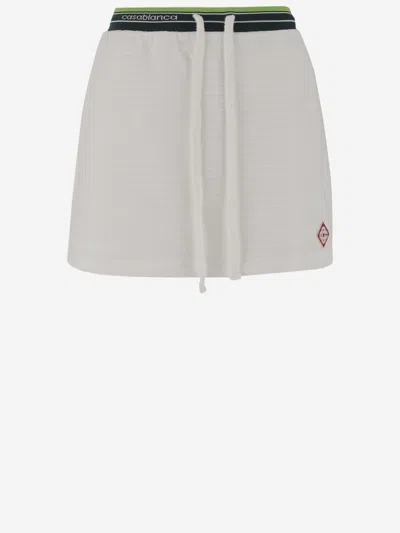 CASABLANCA WHITE HIPPIE TENNIS SKIRT