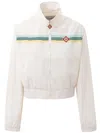 Casablanca White Jacket With Logo Patch