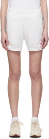Casablanca White Jacquard Monogram Football Shorts In Off-white