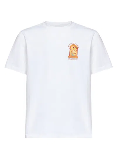 Casablanca White Jersey Hermons Mirage Arch Printed T-shirt