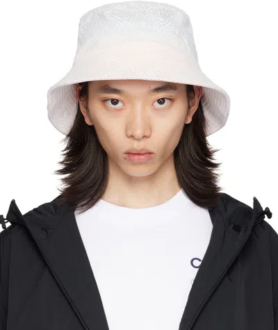 Casablanca White Laser Cut Gradient Bucket Hat