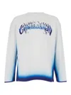 Casablanca White Long-sleeve T-shirt With Logo Lettering On The Front In Cotton Man In White