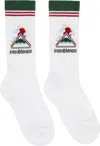 Casablanca White Montagne Ondulee Socks In White