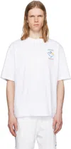 Casablanca White Cotton T-shirt With Print In Pattern
