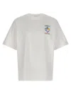 Casablanca Logo Crew Neck T-shirt In White