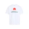 Casablanca White Crewneck T-shirt With Logo On The Front