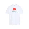 Casablanca White Crewneck T-shirt With Logo On The Front