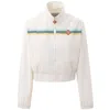 Casablanca White Jacket With Logo Patch  In White
