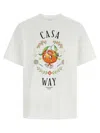 Casablanca Print T-shirt In White
