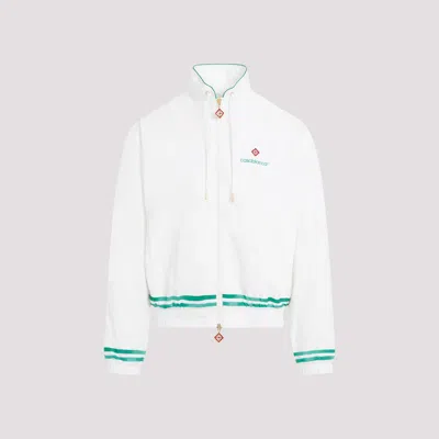 Casablanca Laser Detail Track Jacket In White