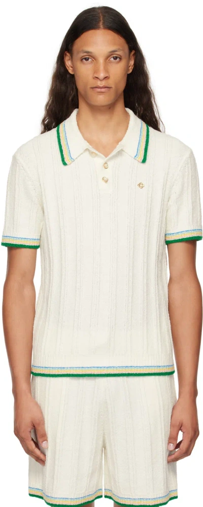 Casablanca Polo Shirt  Men Color White In 白色