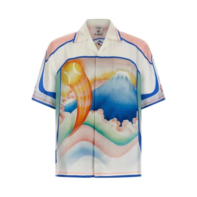 Casablanca 'dream Of Mount Fuji' Shirt In White