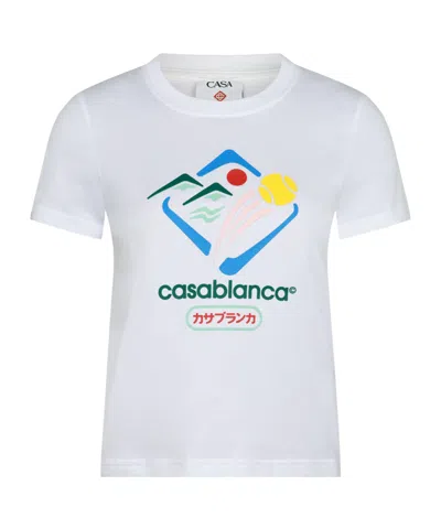 Casablanca White Shortsleeve Tshirt