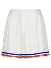 CASABLANCA CASABLANCA WHITE SILK MINISKIRT