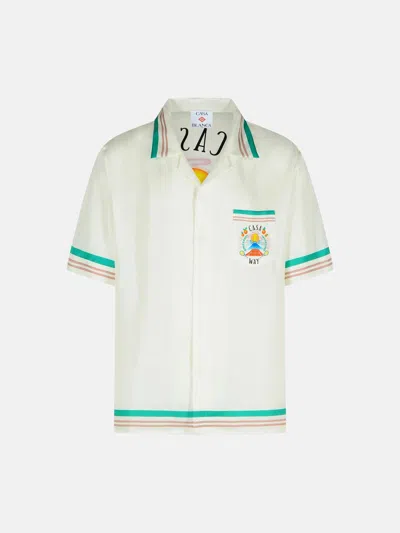Casablanca White Silk Shirt