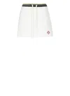 Casablanca Textured Fabric Tennis Skirt With Drawstring Waist