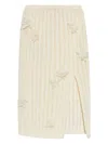 Casablanca White Skirt With Patches