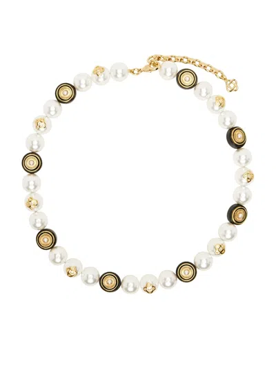 Casablanca White Spoke Wheel Necklace