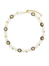 Casablanca White Spoke Wheel Necklace In Multicolour