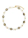 Casablanca White Spoke Wheel Necklace In Multicolour