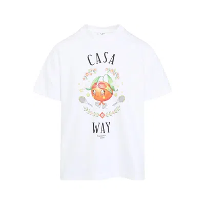 CASABLANCA CASABLANCA WHITE T-SHIRTS & VESTS - T-SHIRTS MEN
