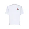 Casablanca Oversized T-shirt With Dragonfly Floral Print In White