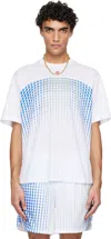 Casablanca Crew Neck Graphic Print Short Sleeve T Shirt In White