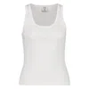 Casablanca Ribbed Logo-plaque Tank Top In White