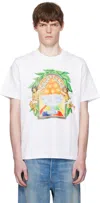 Casablanca White Triomphe D'orange Short-sleeve T-shirt In White