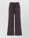 Casablanca Dragonfly Floral Embroidery Jogging Pants In Purple