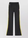 Casablanca Wide Leg Trousers Featuring Metallic Front In Black
