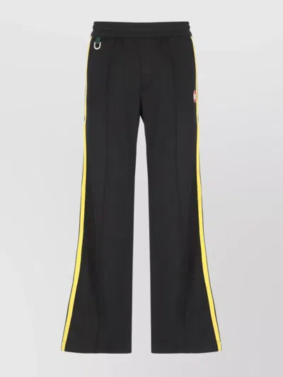 CASABLANCA WIDE LEG TROUSERS FEATURING METALLIC FRONT