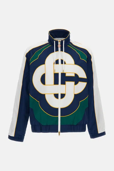 Casablanca Windproof Sport Jacket In Blue
