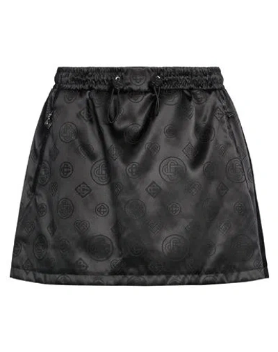 Casablanca Woman Mini Skirt Black Size 6 Polyamide