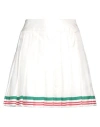 CASABLANCA CASABLANCA WOMAN MINI SKIRT WHITE SIZE 6 SILK