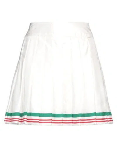 CASABLANCA CASABLANCA WOMAN MINI SKIRT WHITE SIZE 6 SILK
