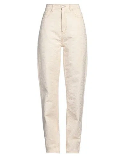 Casablanca Woman Pants Cream Size 2 Cotton In White
