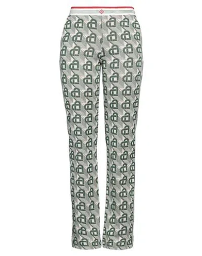 Casablanca Woman Pants Green Size L Cotton, Polyester, Metallic Fiber, Polyamide, Viscose