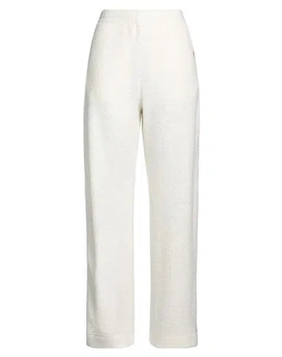 Casablanca Woman Pants Ivory Size L Modal, Wool, Polyamide, Polyester, Cashmere In White