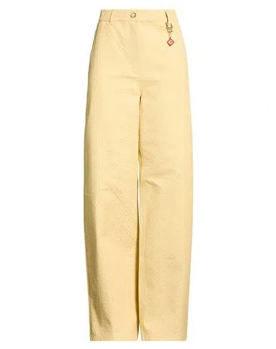 Casablanca Woman Pants Marigold Size 2 Cotton In Yellow