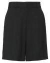Casablanca Woman Shorts & Bermuda Shorts Black Size 4 Viscose, Silk In Black