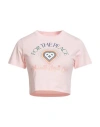 Casablanca Woman T-shirt Pink Size L Cotton, Elastane In Pink