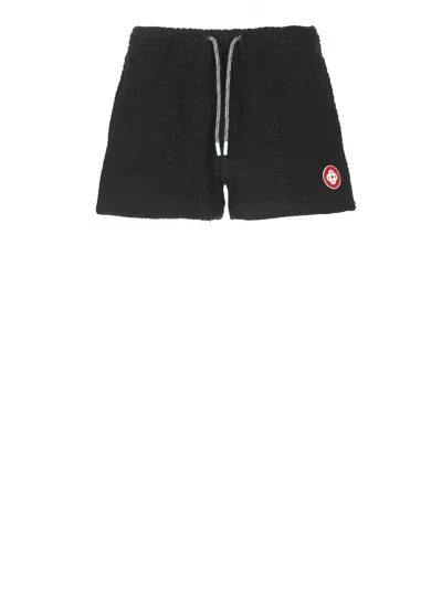 Casablanca Woman Towelling Shorts In Black
