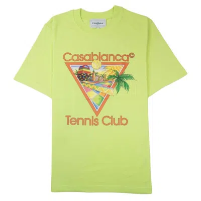 Casablanca Women's Afro Cubism Tennis Club Printed T-shirt In Pale Green
