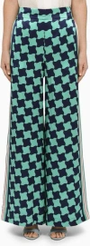 Casablanca Patterned Silk Wide-leg Pants In Print