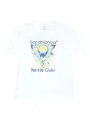 Casablanca Tennis Club Icon Short Sleeve T-shirt In White