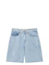 Casablanca Blue Crystal Embellished Denim Shorts In Blue