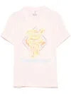 Casablanca Fitted T-shirt With Diamond Column Print