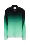 Casablanca Gradient Geometric-pattern Shirt In Green